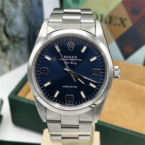 rolex air king blau|rolex air king blue arabic.